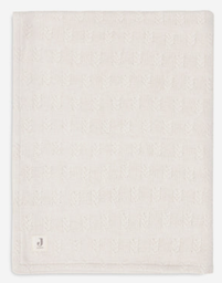 Jollein - Couverture Berceau 75x100cm Grain Knit - Oatmeal/Velvet
