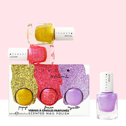 Inuwet - Lot de 3 vernis parfumés - Papaye/myrtille/fraise