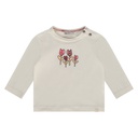 BABYFACE - T-shirt longues manches fille - Ivory avec motifs fleurs