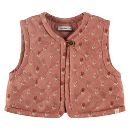BABYFACE - Gilet réversible fille - Blossom avec motifs fleurs