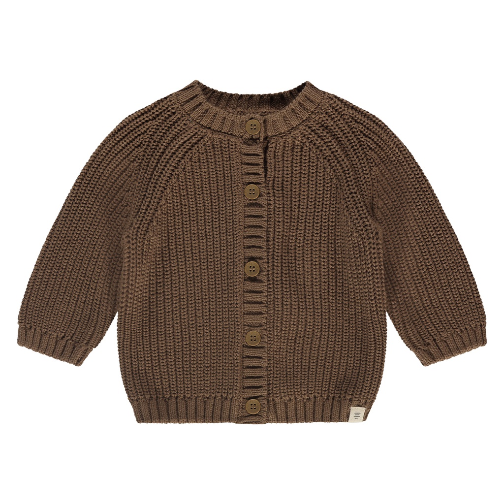 A TINY STORY (BY BABYFACE) - Cardigan bébé - Coffee