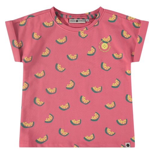 STAINS & STORIES (BY BABYFACE) - T-shirt manches courtes fille - Bubblegum