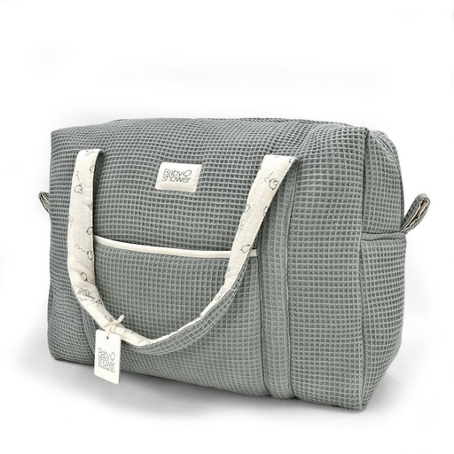 [CAMBWGR] Babyshower - Sac maternité Camila - Waffle Grey