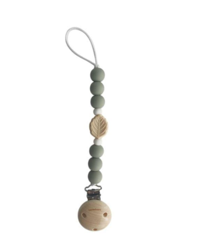 Chewies&More - Attache-tétine Leaf - Sage [JCH-NAT-SLC-4]