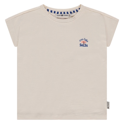 STAINS & STORIES (BY BABYFACE) - T-shirt manches courtes fille - Offwhite