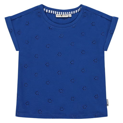 STAINS & STORIES (BY BABYFACE) - T-shirt manches courtes fille - Cobalt