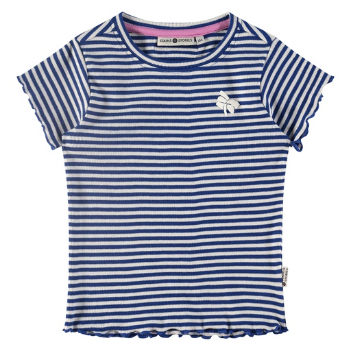 STAINS & STORIES (BY BABYFACE) - T-shirt manches courtes fille - Cobalt