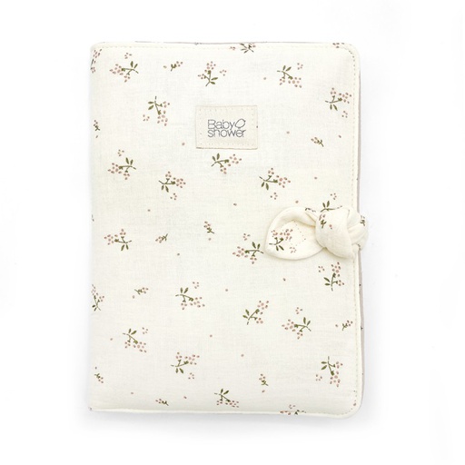 Babyshower - Protège carnet santé Knot - Roseberry [PDOKROB]