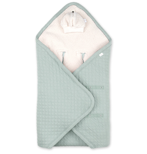 [492QUILT76HU] Bemini - Nid d’ange Biside - 0-12M - Pady Quilted + Teddy - Lunar