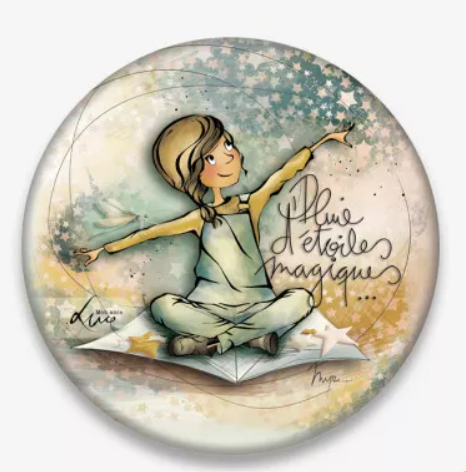 Ed. Cortil - Mon amie Luce - Magnet "Pluie d'étoiles magiques"