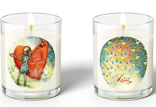 Ed. Cortil - Grande bougie Mon amie Luce - "Rien que pour toi"