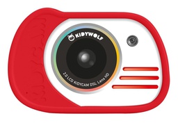 KIDYWOLF - Kidycam étanche - Batterie rechargeable - Rouge