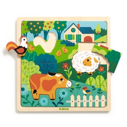 DJECO - Puzzle Puzzlo Farm - 3 ans +