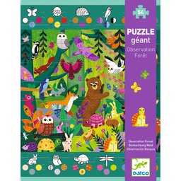 DJECO - Puzzle Géant Observation Forêt 54 pcs - 5 ans +