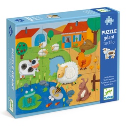 DJECO - Puzzle géant Tactilo 12+8 pcs - 3 ans +