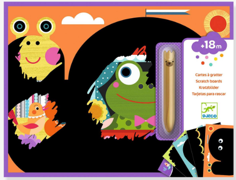 DJECO - 5 Cartes à gratter - C'est rigolo à découvrir [DJ00042]