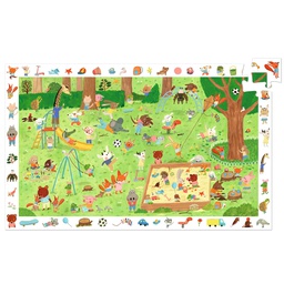 DJECO - Puzzle Le square des petits amis 35 pcs - 3 ans +