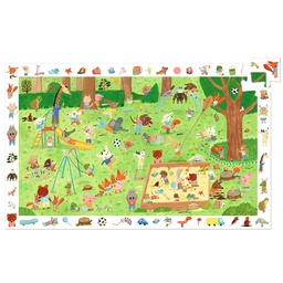 DJECO - Puzzle Le square des petits amis 35 pcs - 3 ans +