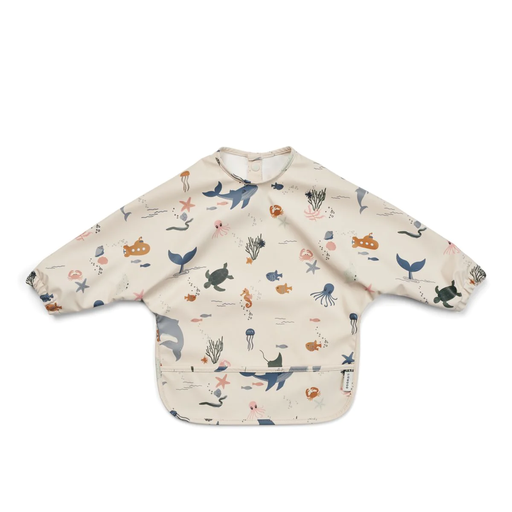LIEWOOD - Bavoir Merle avec poche avant -Sea Creature / Sandy [5715493468064]