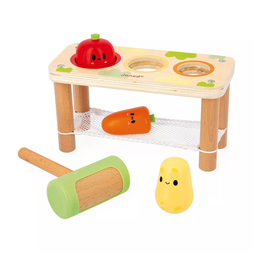 Janod - Jeu Tap Tap légumes - 12 mois + [J03309]
