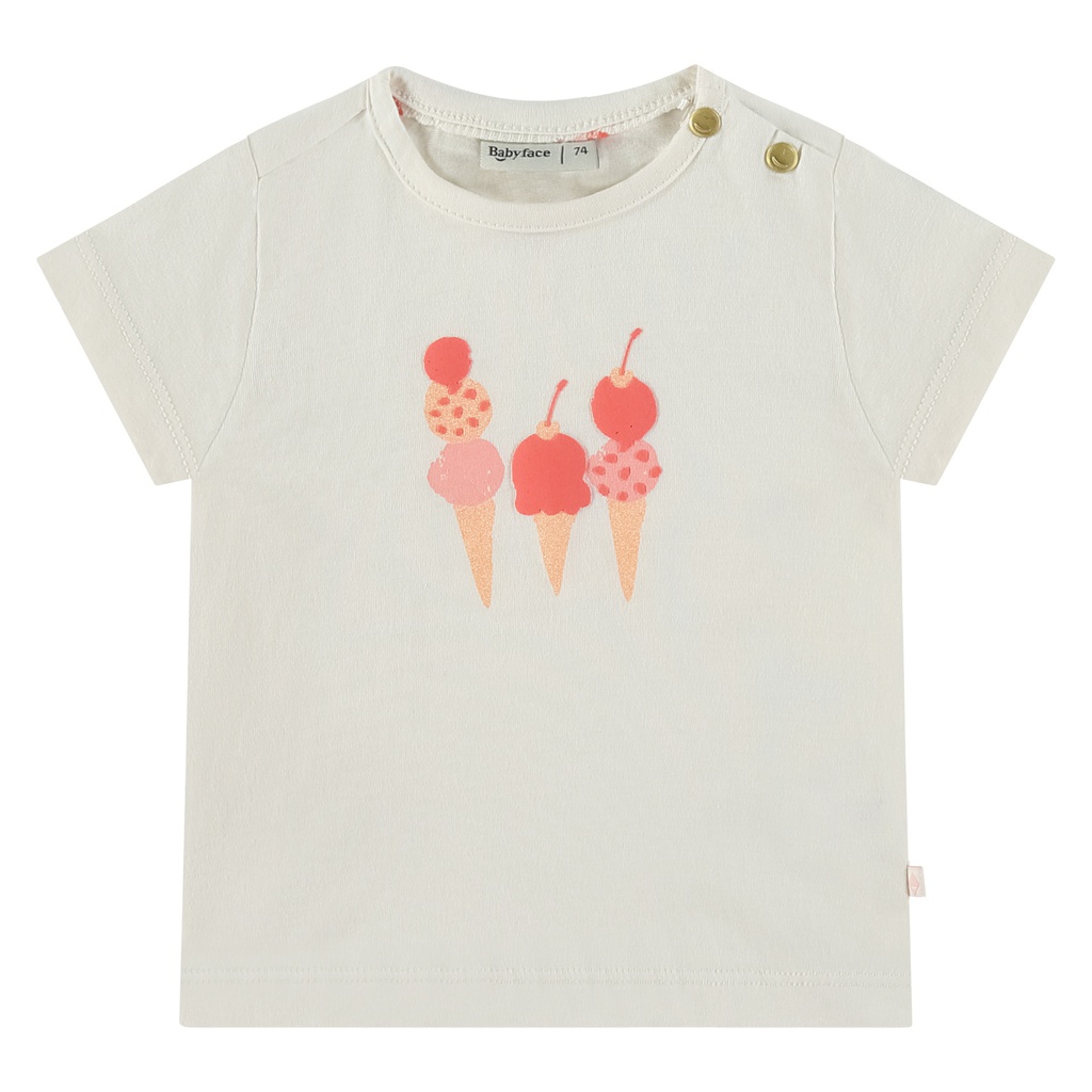 BABYFACE - T-Shirt Manches Courtes Fille - Ivory