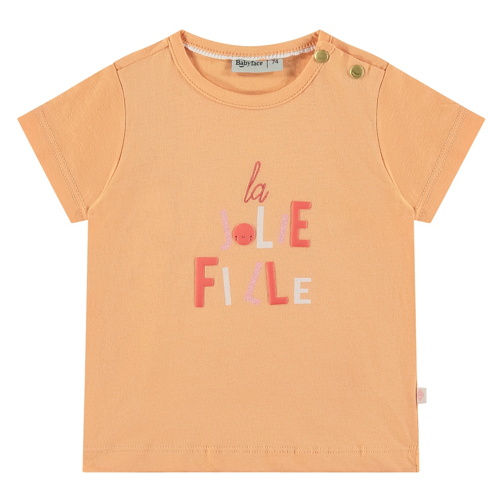 BABYFACE - T-Shirt Manches Courtes Fille - Cantaloupe