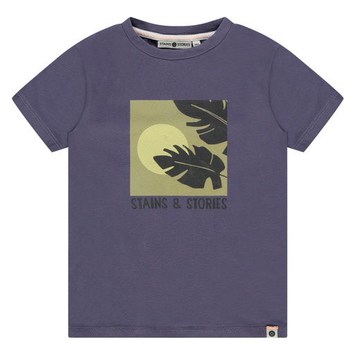 STAINS & STORIES (BY BABYFACE) - T-shirt manches courtes garçon - Grape