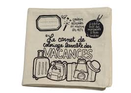 Cleo - Carnet de coloriage lavable - Vacances