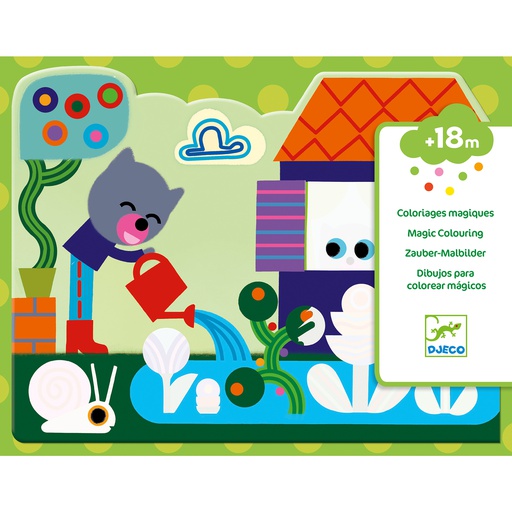 DJECO - Coloriages Magiques - Caché dans le jardin - 18 mois + [DJ09063]
