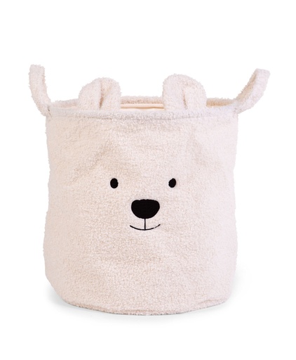 Childhome - Panier de Rangement 30x30x30 - Teddy - Ecru [CCBTW30]