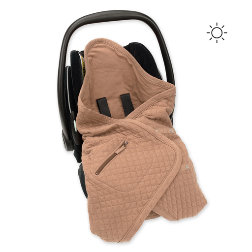 [392QUILT89QU] Bemini - Nid d'ange biside Quilted + Jersey - Light - Beige