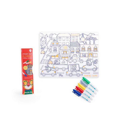 Moulin Roty / Super Petit - Mon set à colorier en silicone