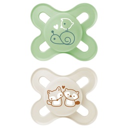 Mam - Tétine Original Start - 0-2 mois - Vert / Beige
