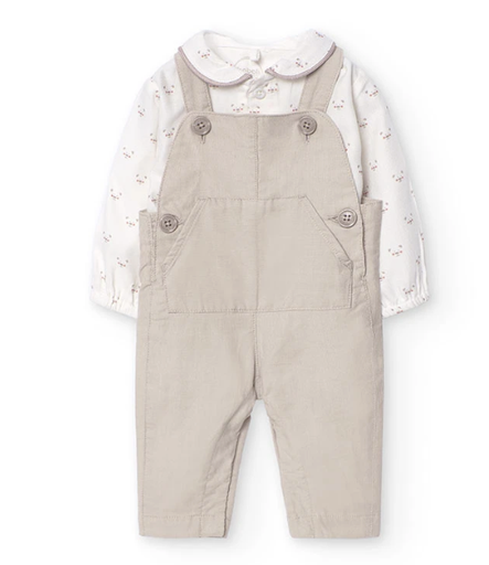 Boboli - Ensemble salopette et t-shirt garçon - Renard