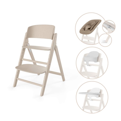 Cybex - Chaise haute Click & Fold 4-en-1 - All Natural Light [524000869]