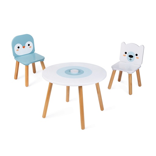 Janod - Table et 2 chaises en bois - Banquise [J09650]