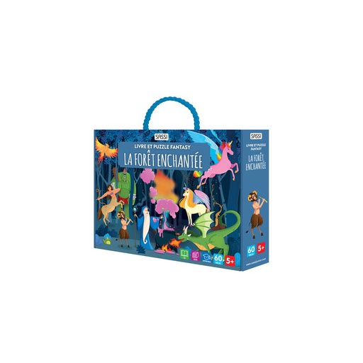 Sassi - Livre et Puzzle Fantasy - La Forêt Enchantée