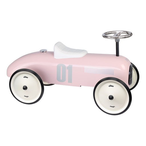 Vilac – Porteur Voiture Vintage – Rose tendre