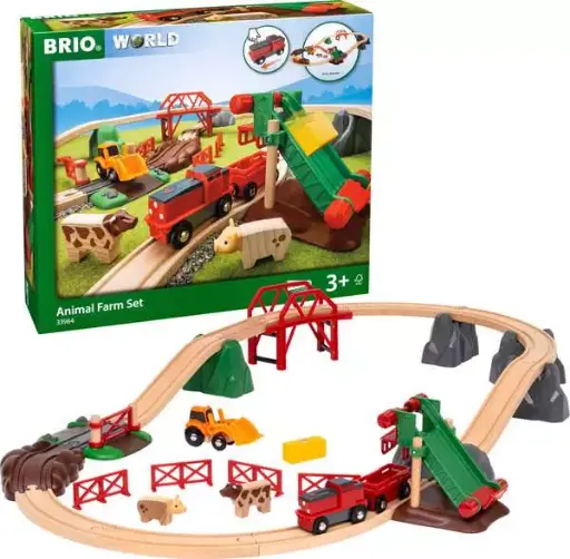 [63398400] Brio - Circuit de la ferme et Locomotive à pile - 3 ans +