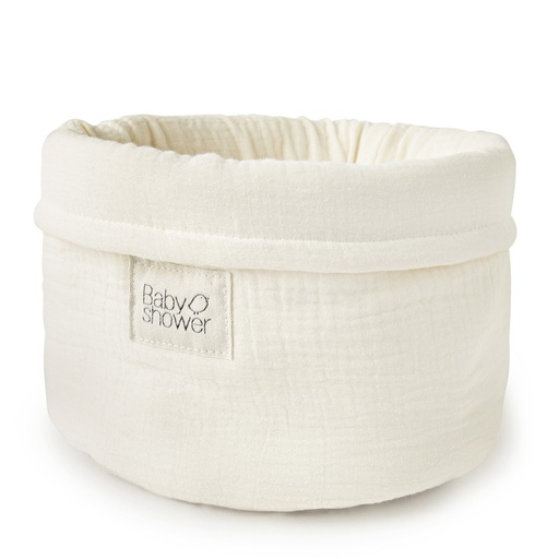 Babyshower - Panier de rangement - Moyen - Ivory Powder [PWMBIVO]