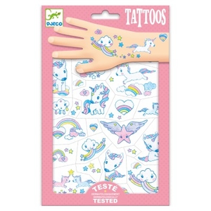 DJECO - Lot de 50 tatouages - Licornes - 3 ans + [DJ09575]