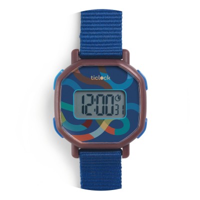 [DD00457] Ticlock by DJECO - Montre Digitale - Blue Volute