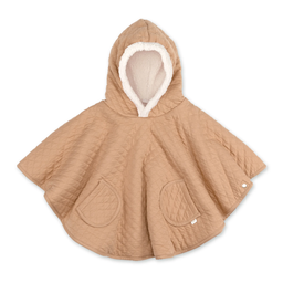 [383QUILT89HU] Bemini - Poncho de Voyage 9-36m - Pady quilted + teddy - Beige