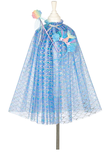 SOUZA - Ensemble cape + diadème + baguette sirène(5-7 ans)