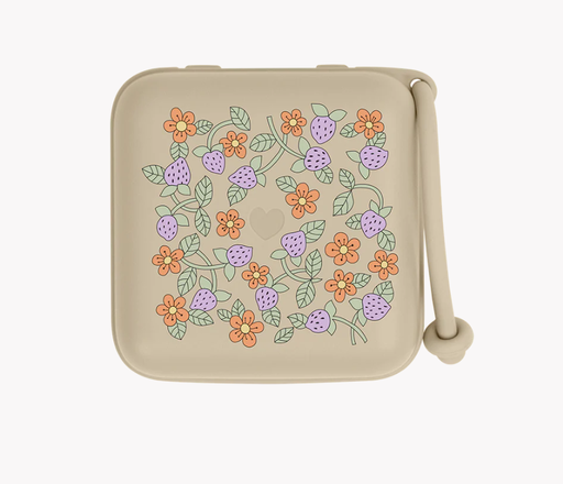 Bibs x Liberty - Étui à tétine Garden Strawbery - Vanilla