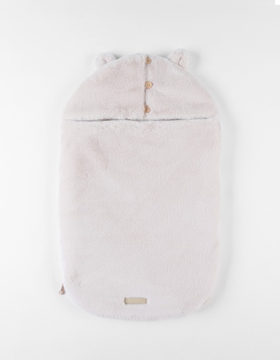 [BB2428.07] Noukie's - Nid d'ange Jersey et fausse fourrure - Sable