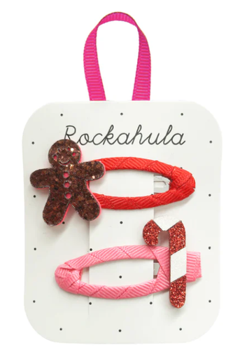 Rockahula - Lot de 2 pinces à cheveux - Gingerbread And Candy Cane
