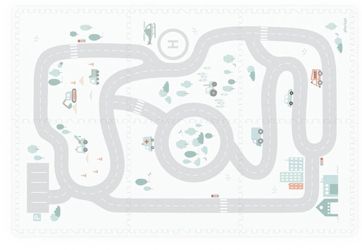 Play&go - Tiloo - Tapis de jeux 3-in-1- Roadmap design