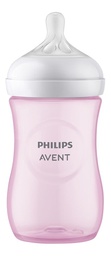 Avent - Biberon 3.0 Natural Response - 260 ml - Plastique rose