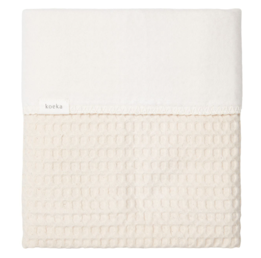 Koeka - Couverture Berceau cotton polaire - 75x100 cm - Amsterdam - Natural